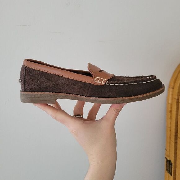 Sperry Waypoint Penny Suede Brown/Tan 5 - Picture 4 of 9